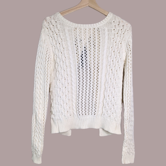 Delias Knit Split Back Bow Sweater - Picture 5 of 12